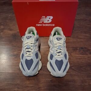 New Balance Blue and Cream Sneakers